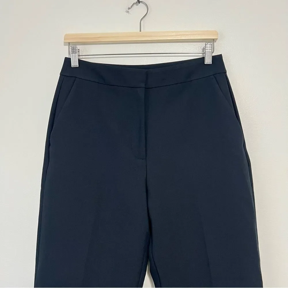 Abercrombie & Fitch High Rise Cuffed Tailored Straight Pants - Black Size 28R - Picture 3 of 8